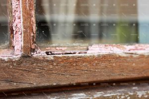 Wood Frame, damaged wooden window frame,
